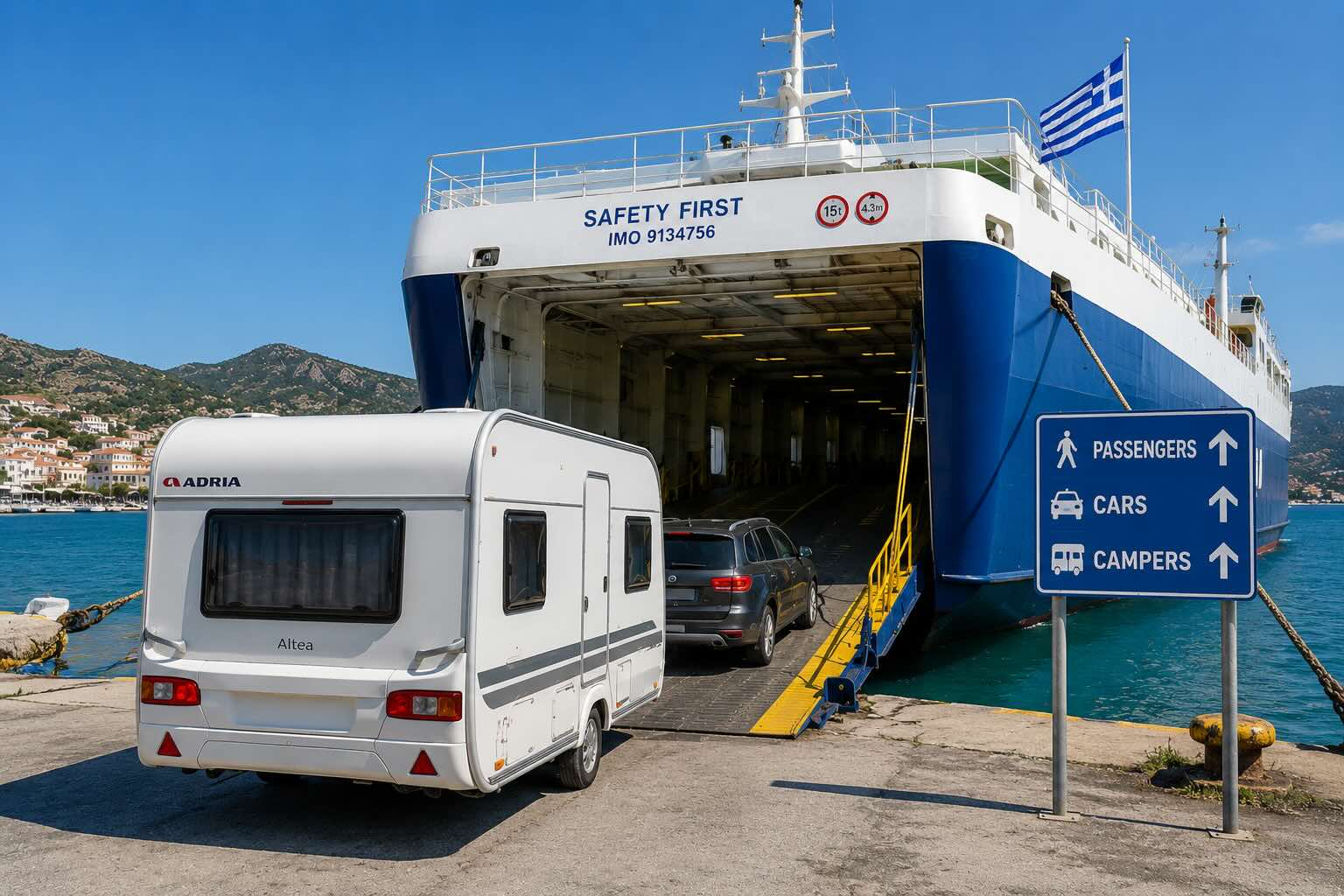 Kendi Karavanımla Yunan Adalarına Feribot: Midilli’den Rodos’a Hat Hat Kural, Kapasite ve Belge Rehberi