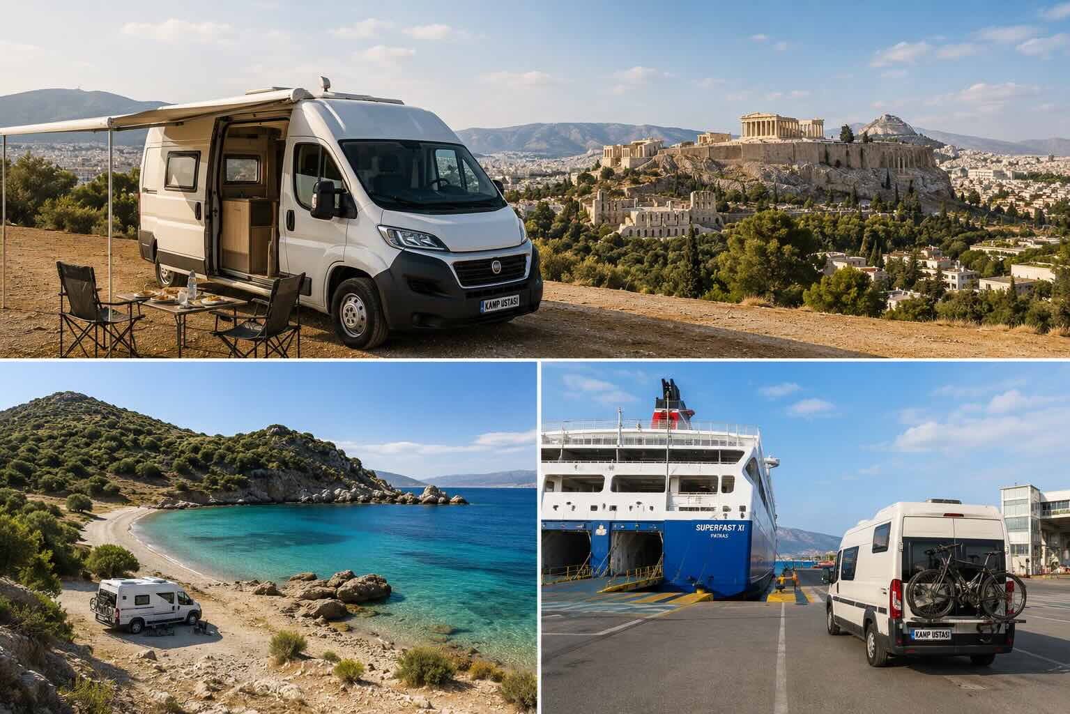 Atina ve Peloponnese’de Karavan Kampı: 15-18 Günlük Yunanistan Güney Hattı