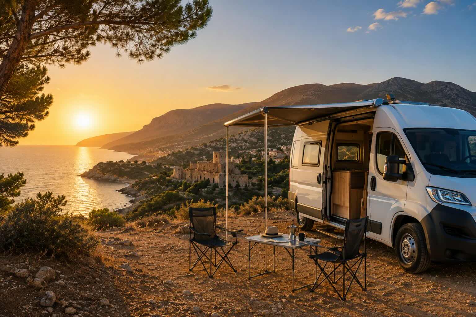 yunanistan karavan kampı rotası güney