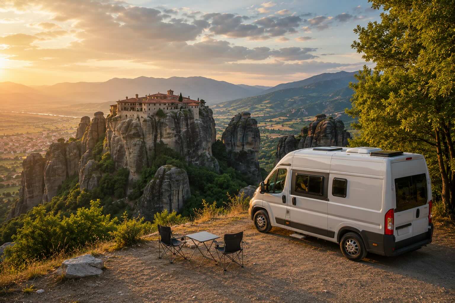 yunanistan karavan kampı rotası