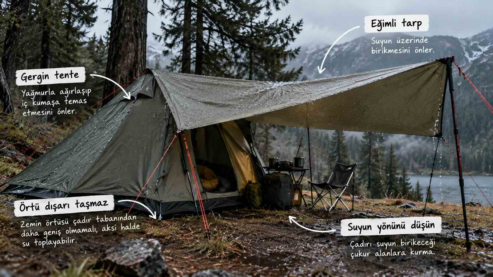 Yağmur Altında Kamp